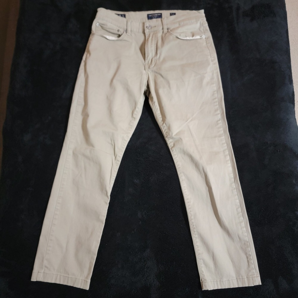 Lucky Brand Los Angeles Men's 121 Slim Straight Khaki Chino Pants  Sz 31/32‎